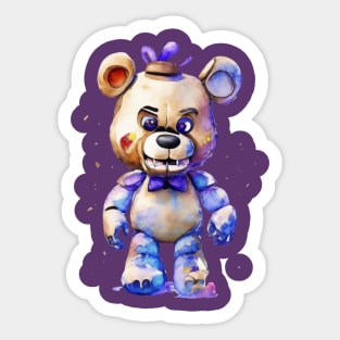 FNAF Freddy by watercolor Sticker